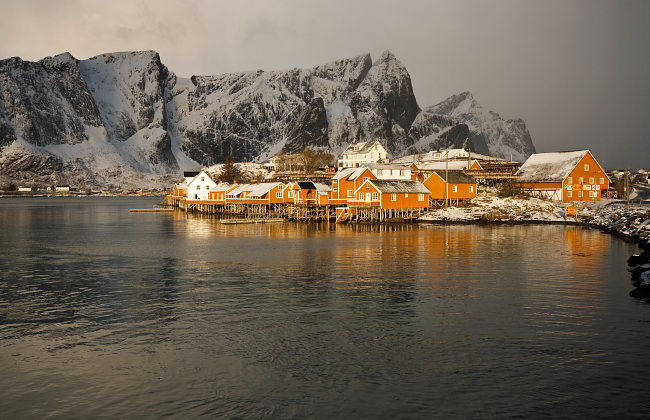 Domki rybackie na Lofotach