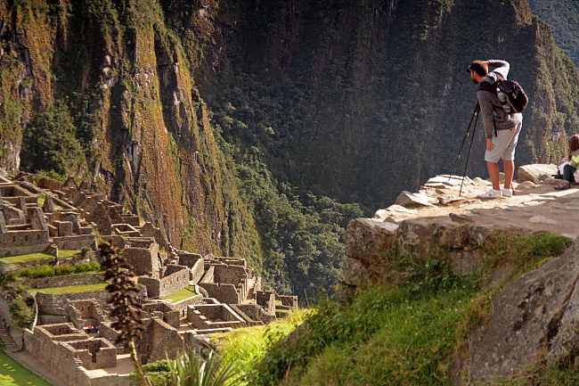Machu Picchu z fotografem